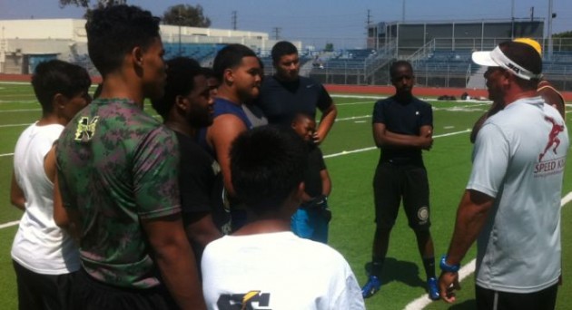 Chris instructs campers