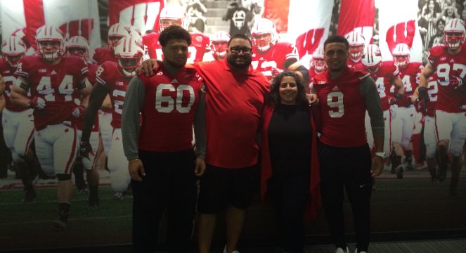 Lyles family at Wisconsin