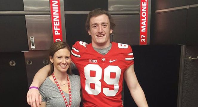 Matt at Ohio State with mom