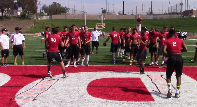 Hank and Jlani Eason at Elite 11 LA