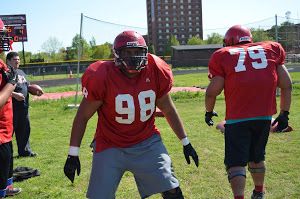 Sean Cleasant on the practice field