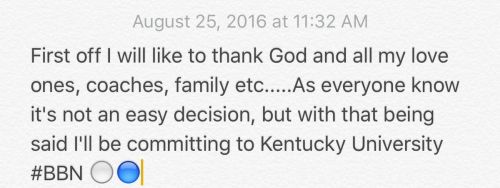 Michael Nesbitt Kentucky statement